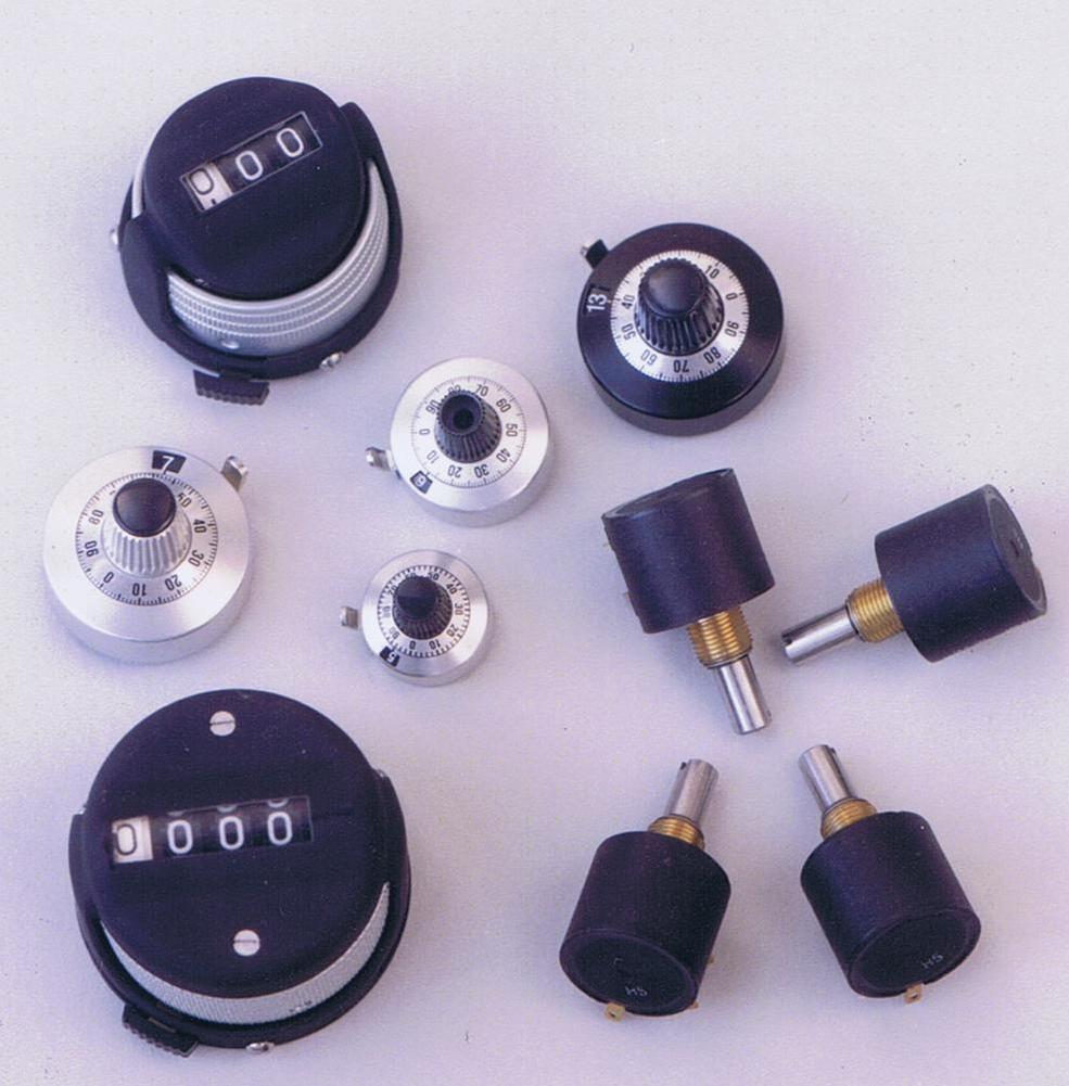 Precision Potentiometers and Turns Counting Dials: